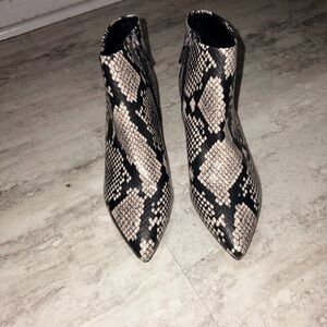 Sam Edelman Snakeskin Ankle Boots